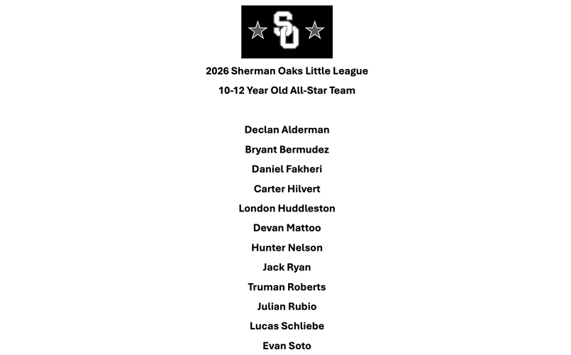 Congrats to our 2026 SOLL 10-12 Year Old All Stars!